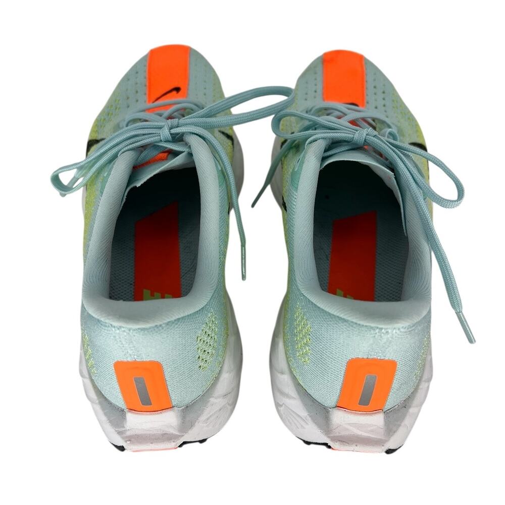Nike Women's ZoomX Running Shoe - Light Blue, Lime, Orange, Black, White - Picture 9 of 13